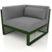3D modeli Modüler kanepe, sol bölüm 6 (Şişe yeşili) - önizleme