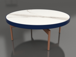 Round coffee table Ø90x36 (Night blue, DEKTON Aura)