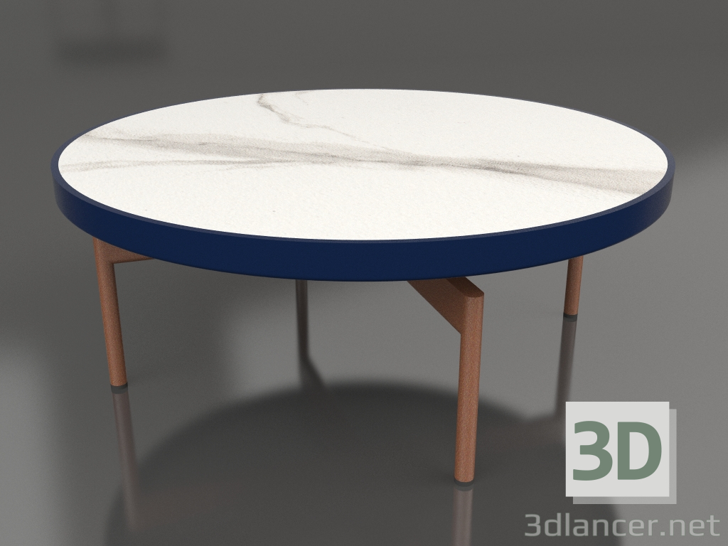 modèle 3D Table basse ronde Ø90x36 (Bleu nuit, DEKTON Aura) - preview