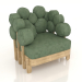 3d model IKRA armchair square (option 7) - preview