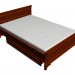 3d model Double bed 140x200 - preview