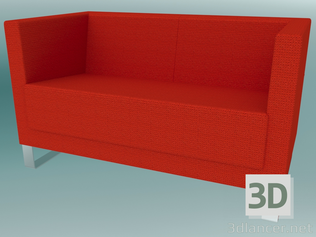 3D Modell Doppelsofa auf Konsolen (VL2 V) - Vorschau