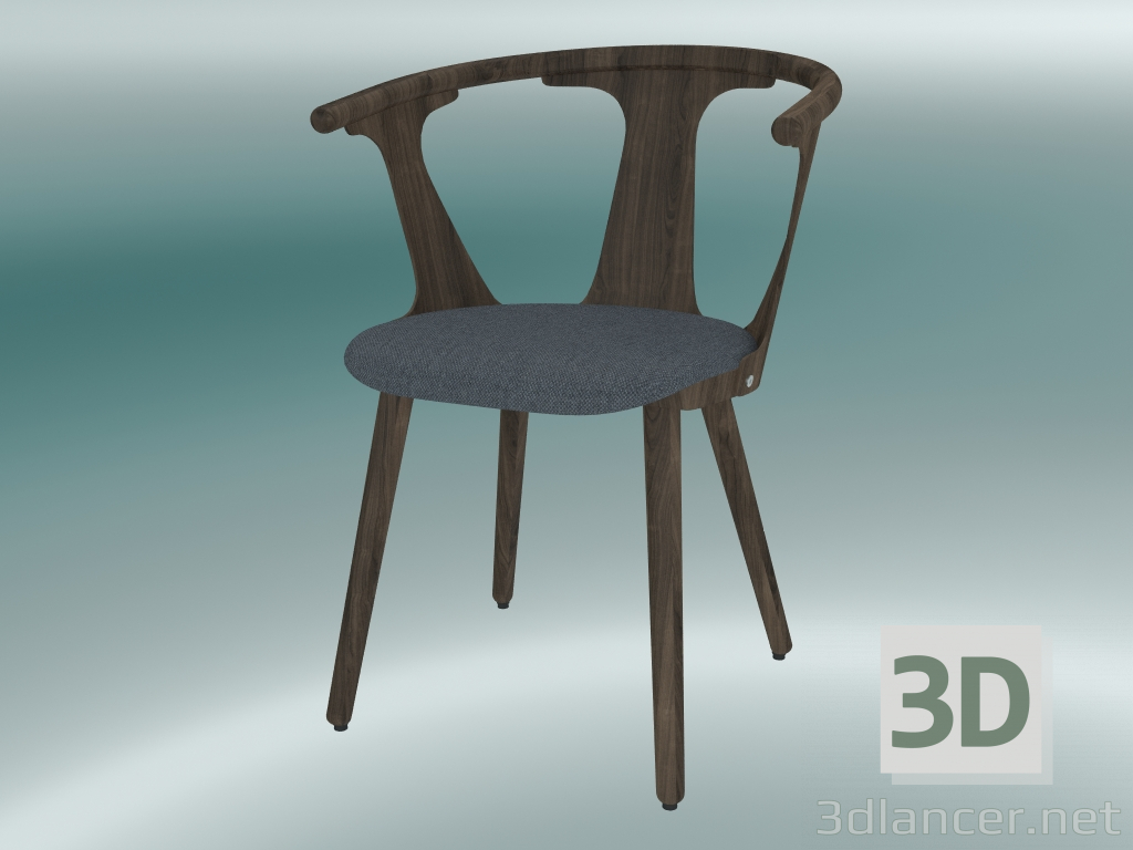 3D modeli Sandalye Arası (SK2, H 77cm, 58x54cm, Füme yağlı meşe, Fiord 171) - önizleme