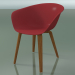3d модель Кресло 4203 (4 деревянные ножки, teak effect, PP0003) – превью
