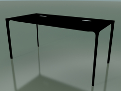 Rectangular office table 0818 (H 74 - 79x160 cm, laminate Fenix F02, V39)