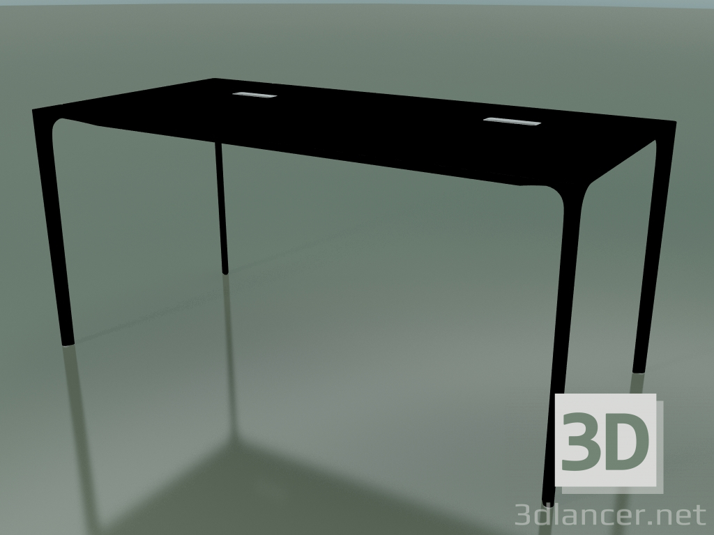 3d model Rectangular office table 0818 (H 74 - 79x160 cm, laminate Fenix F02, V39) - preview
