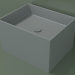 modèle 3D Vasque à poser (01UN32301, gris argenté C35, L 60, P 48, H 36 cm) - preview