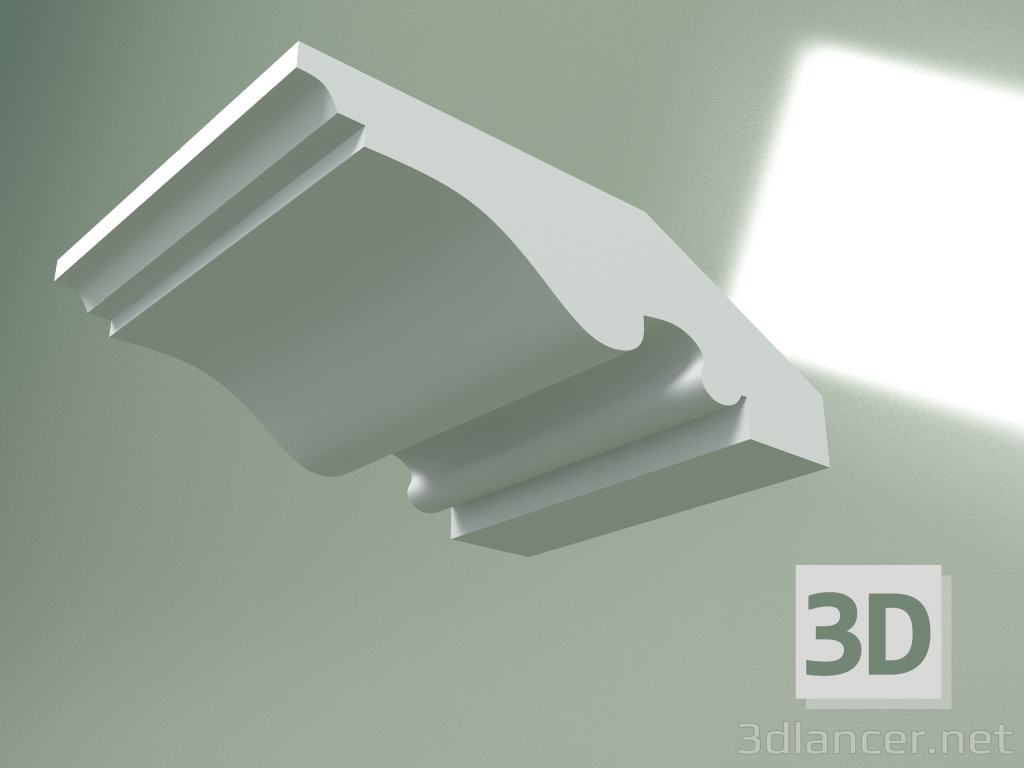 modèle 3D Corniche en plâtre (socle de plafond) KT182 - preview