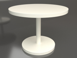 Dining table DT 012 (D=1000x750, white plastic color)