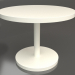 3d model Dining table DT 012 (D=1000x750, white plastic color) - preview