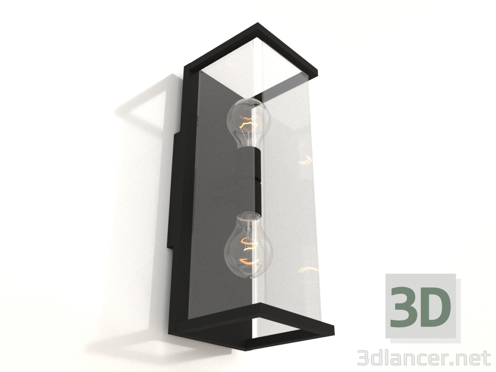3d model Wall street lamp (6492) - preview