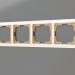 3D Modell Rahmen für 4 Pfosten Snabb (weiß-gold) - Vorschau