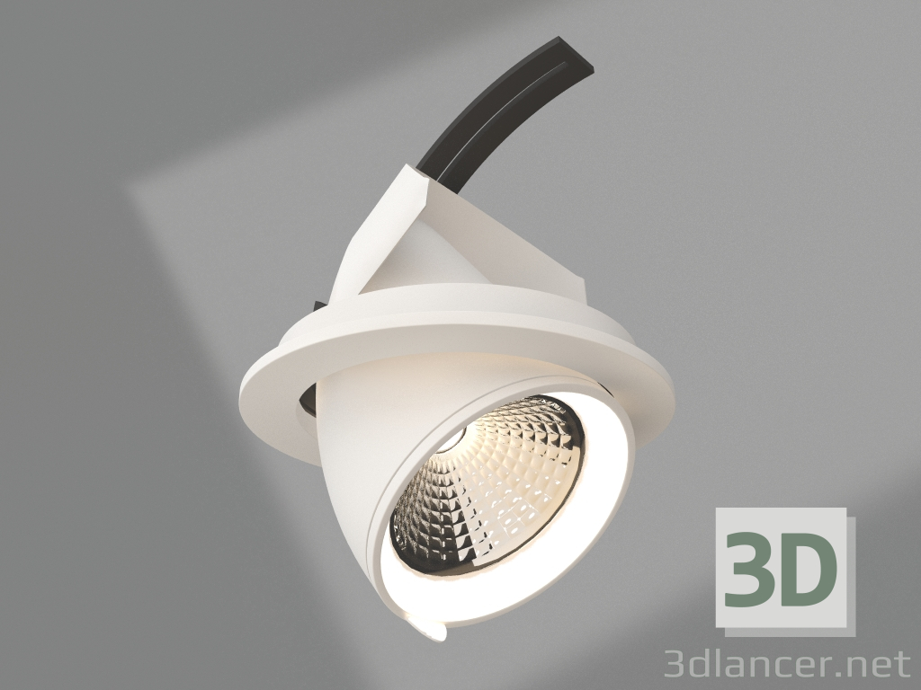 3D Modell Lampe LTD-EXPLORER-R100-12W Day4000 (WH, 38 Grad) - Vorschau