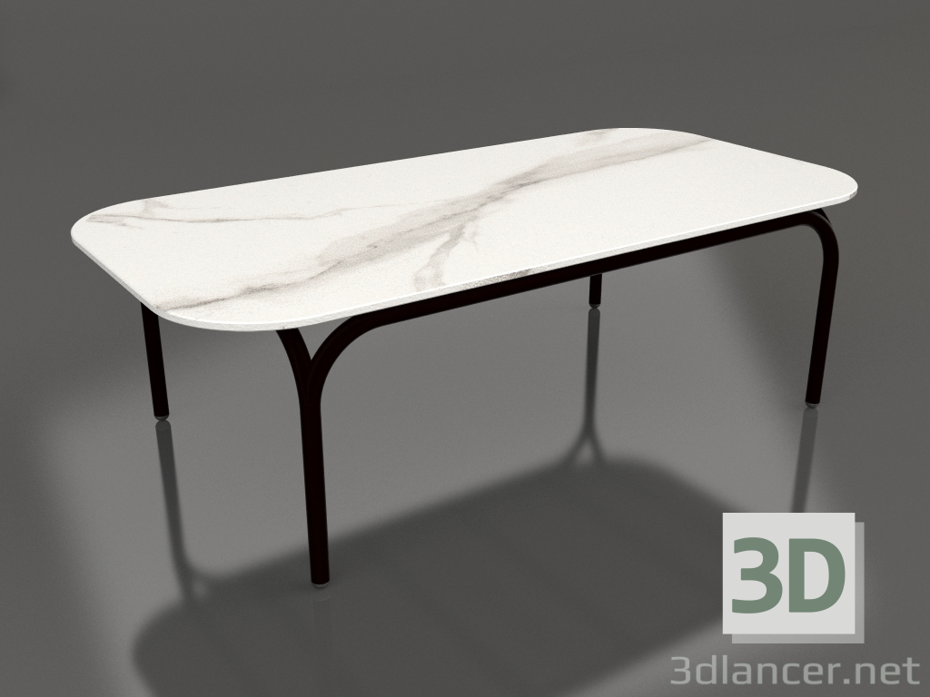 3d model Coffee table (Black, DEKTON Aura) - preview