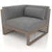 3d model Modular sofa, section 6 left (Bronze) - preview