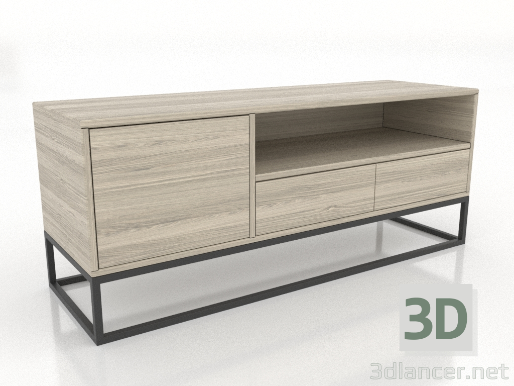 3d model TV cabinet 1200x380 mm (lightened oak) - preview 3d model TV cabinet 1200x380 mm (lightened oak) - preview