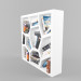 3d Дизайнерский книжный шкаф модель купить - ракурс