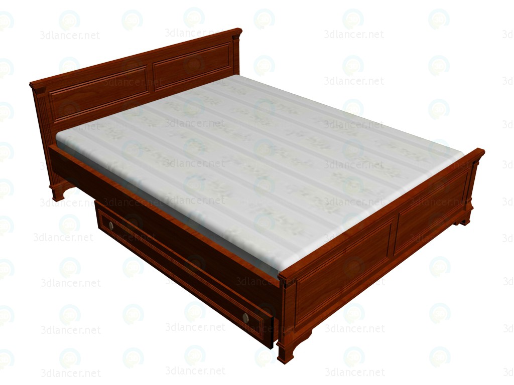 3d model Double bed 160x200 - preview