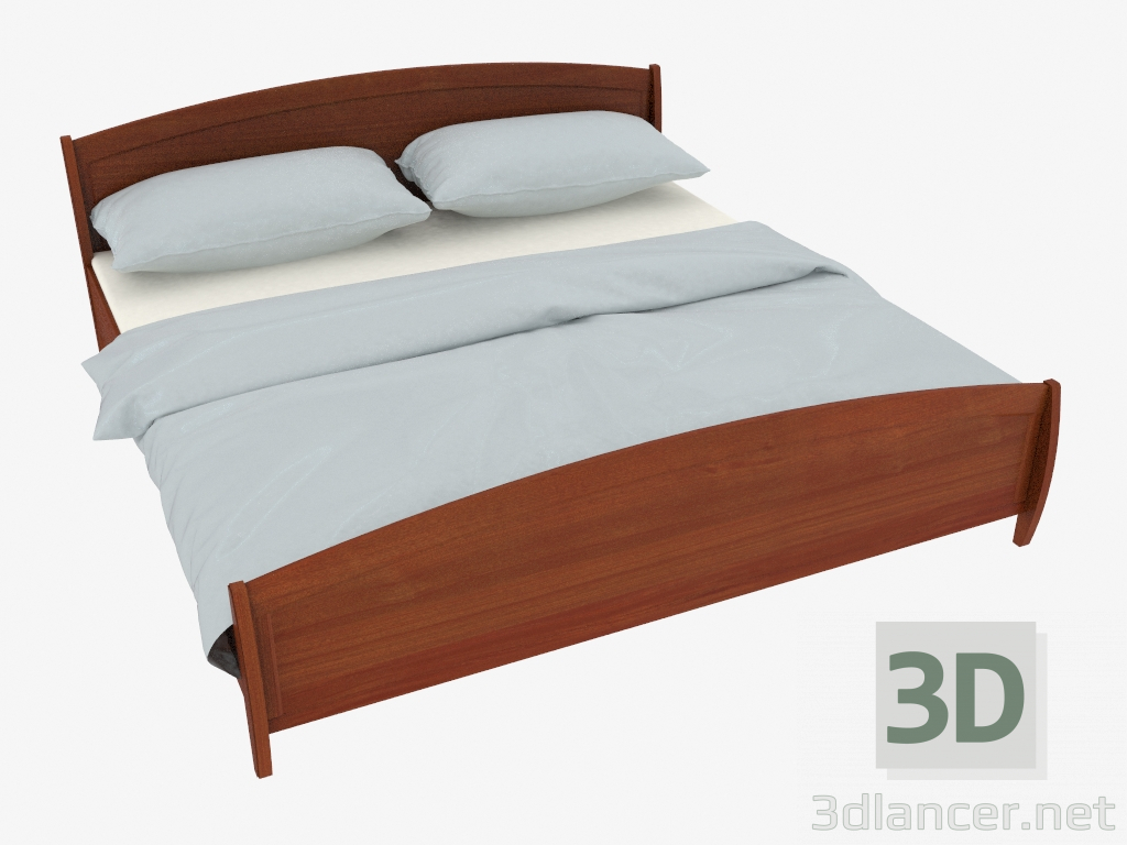 3d модель Кровать двуспальная 192х216х85 (4802-41) – превью