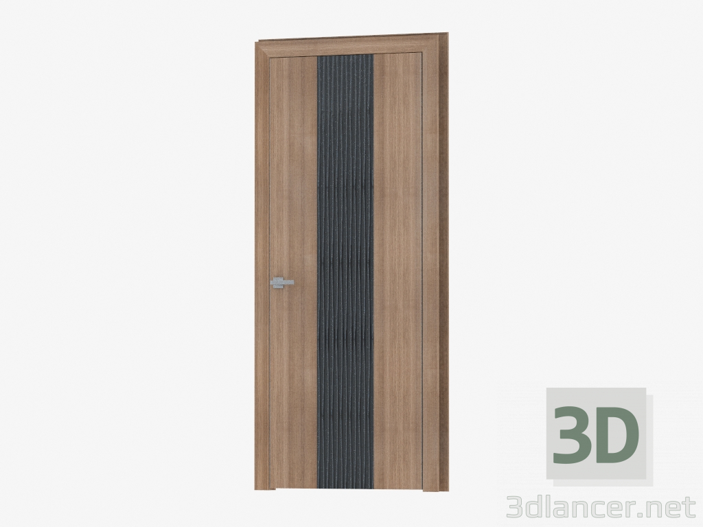 3d model Puerta de interroom (88.21 negro) - vista previa