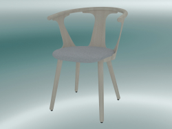 Chair In Between (SK2, H 77cm, 58x54cm, White oiled oak, Fiord 251)