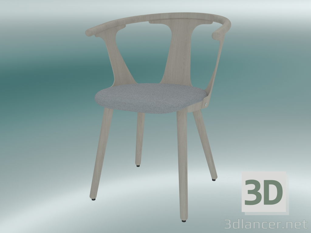 3d model Chair In Between (SK2, H 77cm, 58x54cm, White oiled oak, Fiord 251) - preview