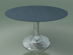 Round dining table (132, Lacquered Air Force Blue)