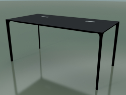 Mesa de despacho rectangular 0818 (H 74 - 79x160 cm, laminada Fenix F06, V39)