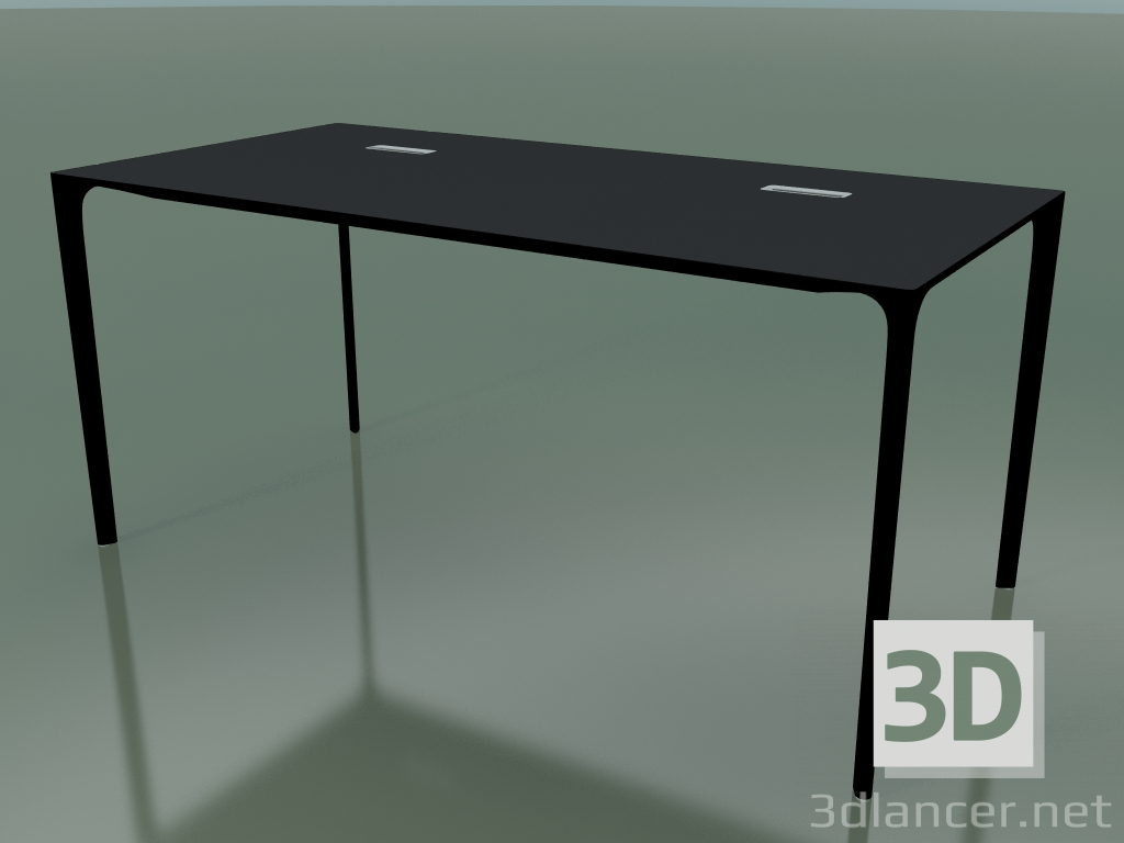 modèle 3D Table de bureau rectangulaire 0818 (H 74 - 79x160 cm, stratifié Fenix F06, V39) - preview