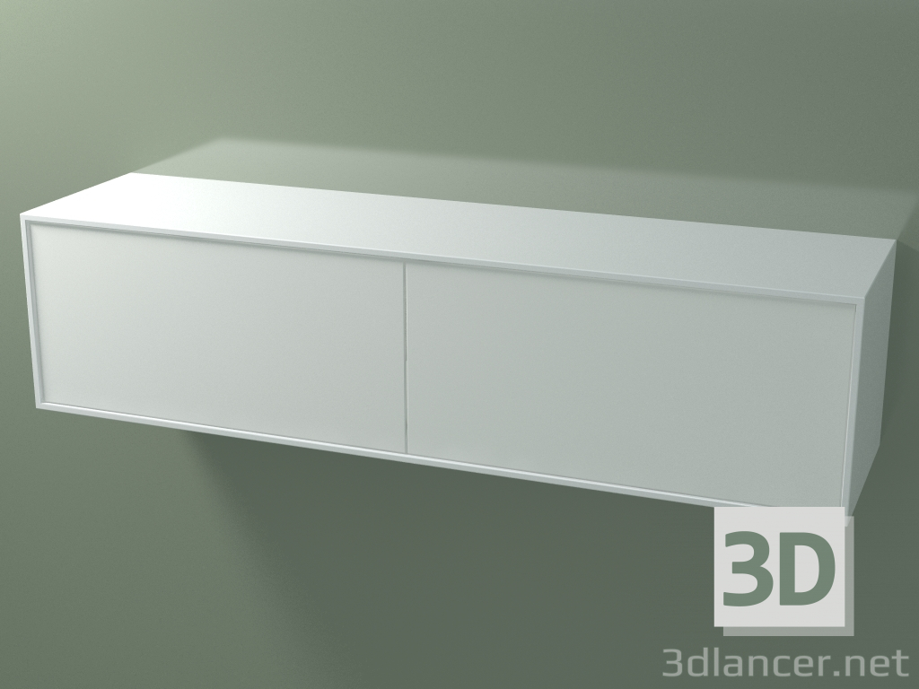 3 डी मॉडल डबल बॉक्स (8AUFВA02, ग्लेशियर व्हाइट C01, HPL P01, L 144, P 36, H 363) - पूर्वावलोकन