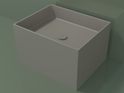 Tezgah üstü lavabo (01UN32301, Clay C37, L 60, P 48, H 36 cm)