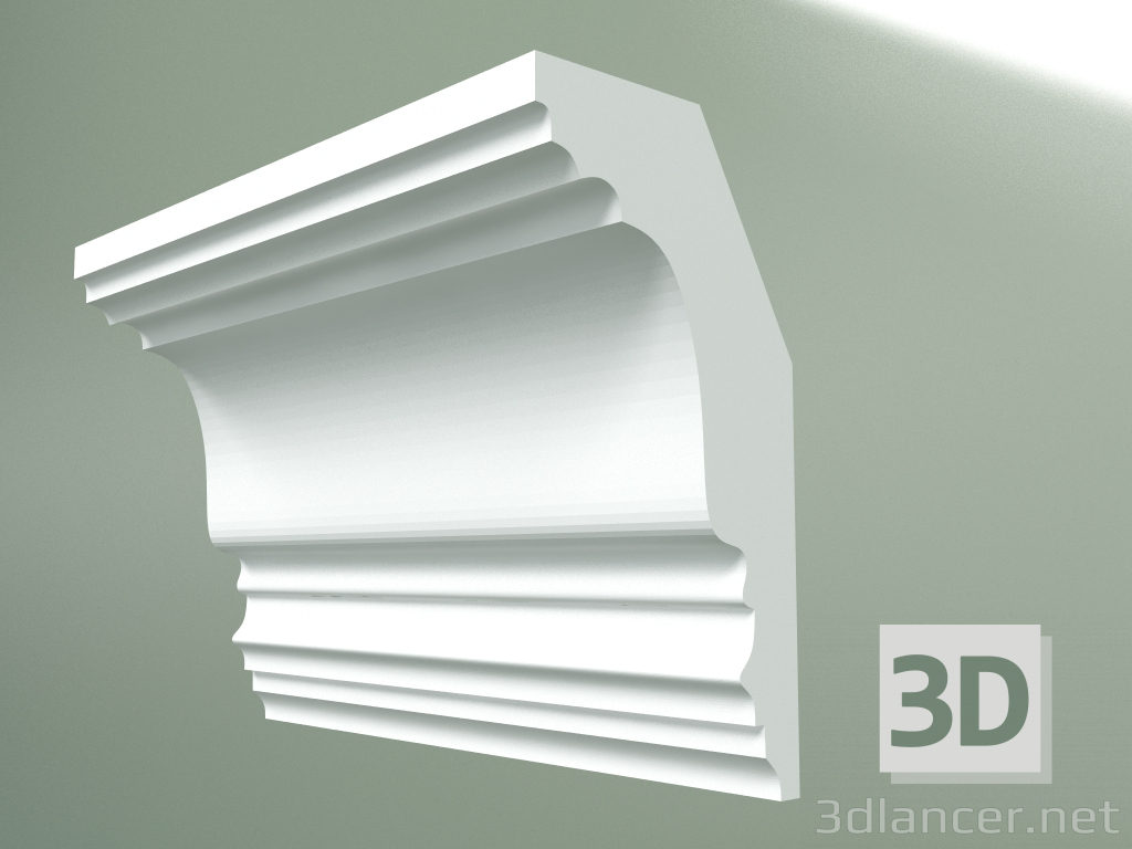 3d model Plaster cornice (ceiling plinth) KT183 - preview