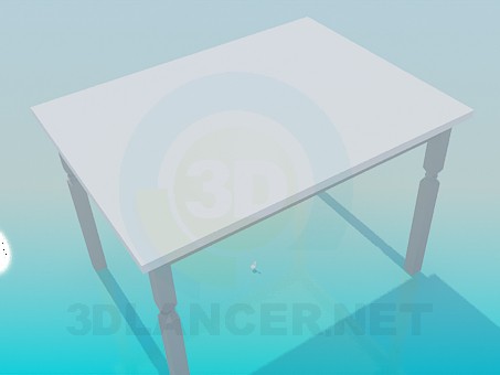 modelo 3D Mesa de la cocina - escuchar modelo 3D Mesa de la cocina - escuchar