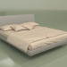 3D modeli Çift kişilik yatak Mn 2018 (gri) - önizleme