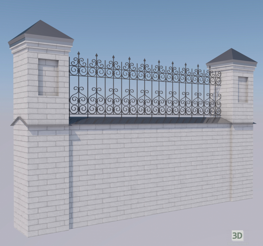 3d model Fencing - preview