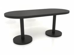 Table à manger (1800x800x750, bois noir)
