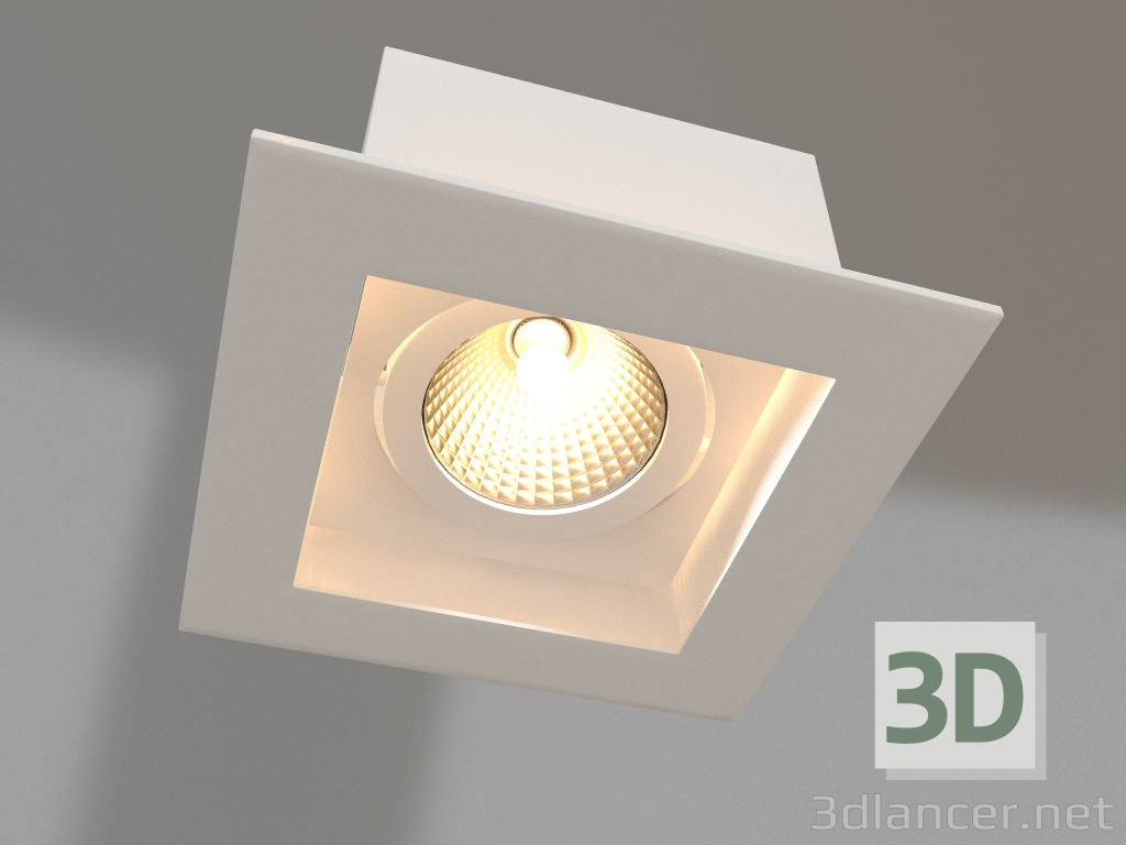 3d model Lámpara CL-KARDAN-S102x102-9W Día (WH, 38 grados) - vista previa