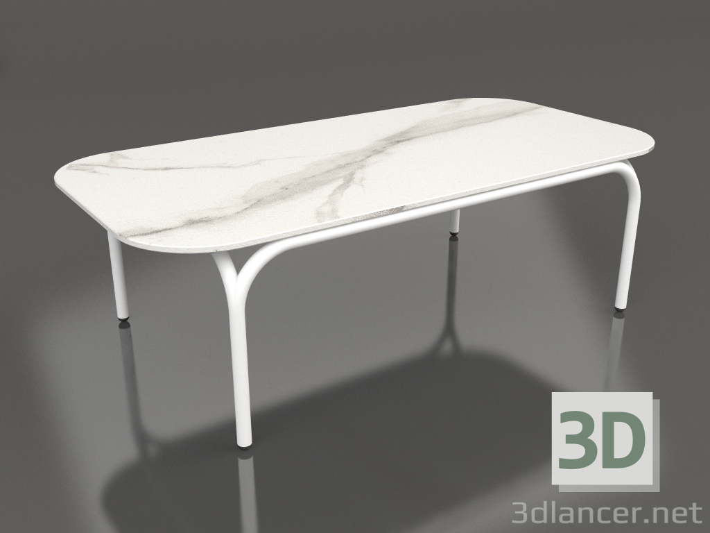 3d model Coffee table (White, DEKTON Aura) - preview