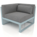 3d model Modular sofa, section 6 left (Blue gray) - preview