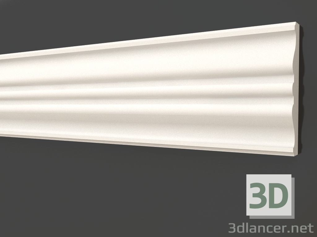 3d model Plaster molding LG 074 (120x25) - preview