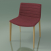 3 डी मॉडल कुर्सी 2085 (4 लकड़ी के पैर, कपड़े असबाब के साथ, प्राकृतिक ओक) - पूर्वावलोकन
