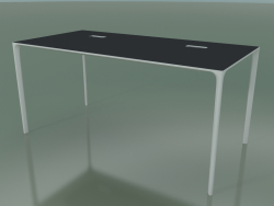 Rectangular office table 0818 (H 74 - 79x160 cm, laminate Fenix F06, V12)