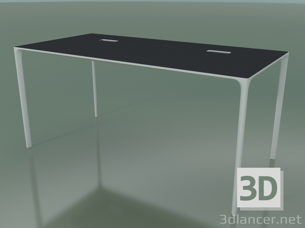 modèle 3D Table de bureau rectangulaire 0818 (H 74 - 79x160 cm, stratifié Fenix F06, V12) - preview