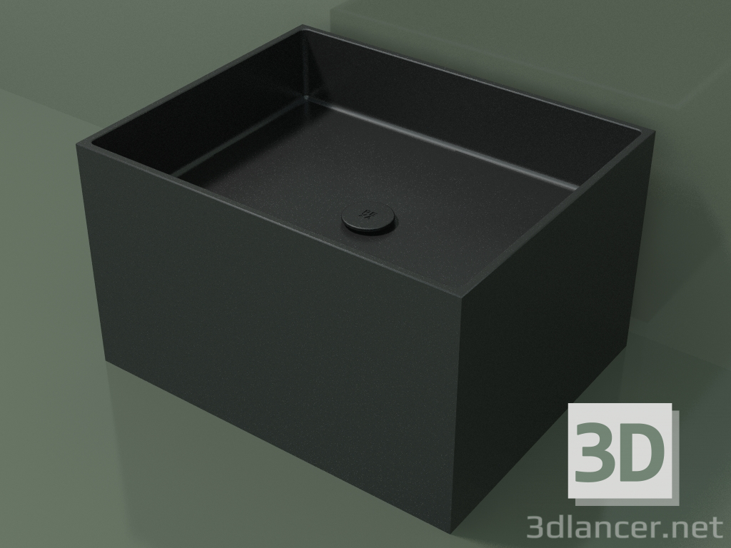 modello 3D Lavabo da appoggio (01UN32301, Deep Nocturne C38, L 60, P 48, H 36 cm) - anteprima