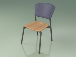 Stuhl 020 (Metallrauch, Blau)