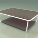 modello 3D Tavolino 002 (Vetro Bronzato, Metallo Latte, HPL Grigio) - anteprima