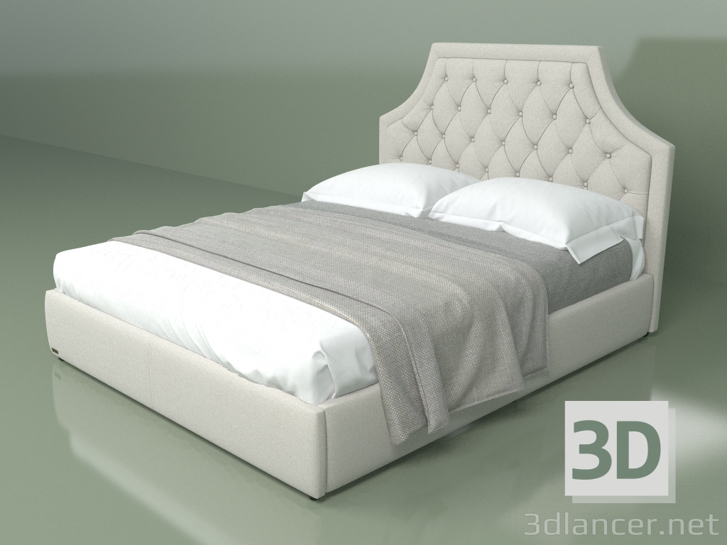 3d model Double bed Birmingham 1.6 m - preview
