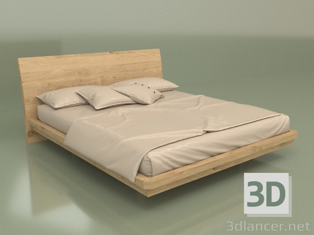 3d модель Кровать двуспальная Mn 2018 (Лофт) – превью