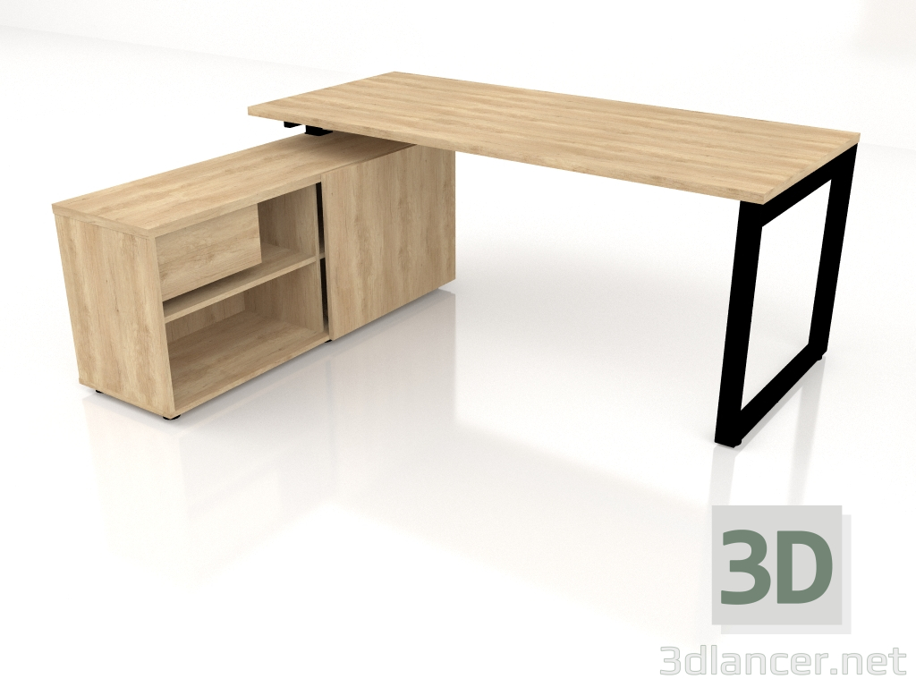 modello 3D Tavolo da lavoro Ogi Q BOQL21 (1800x1600) - anteprima