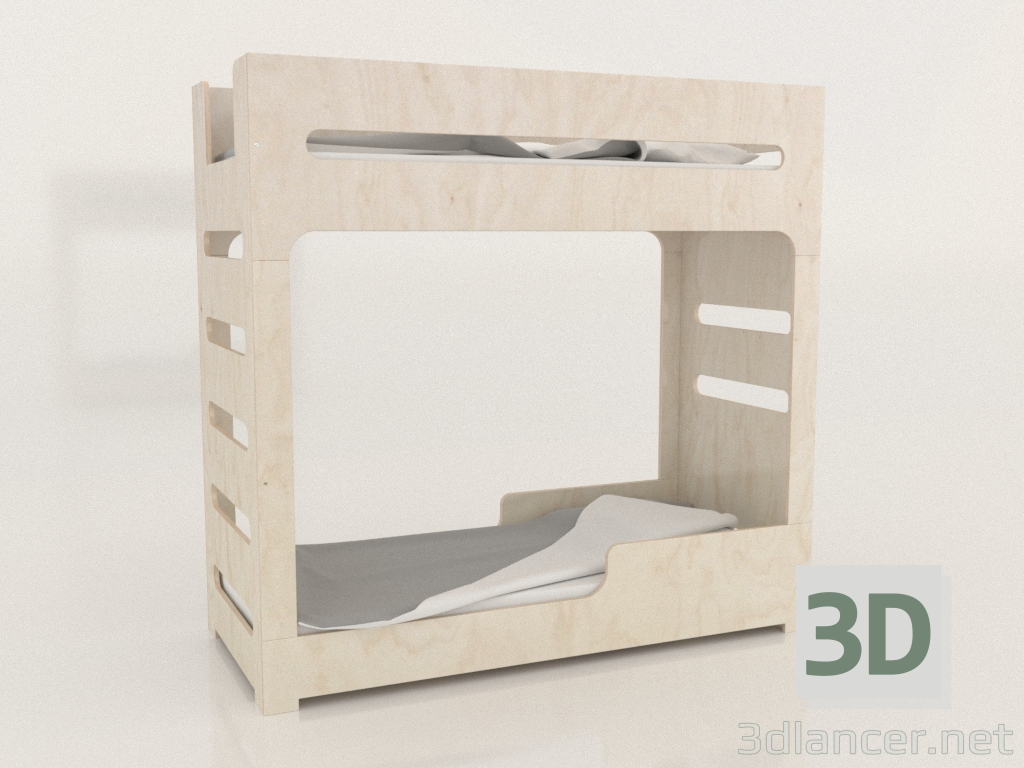 3d модель Кровать двухъярусная MODE F (UNDFA0) – превью